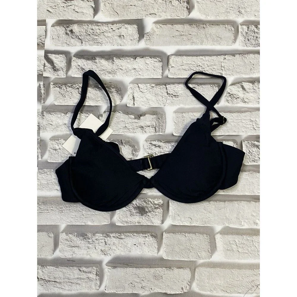 Andie‎ Swim Womens The Sicily Swimwear Top in Black Size XS